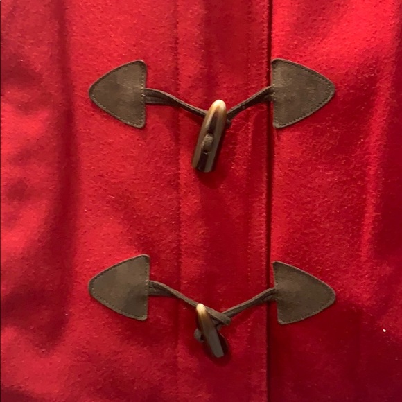 Gap red pea coat size medium - Picture 4 of 11